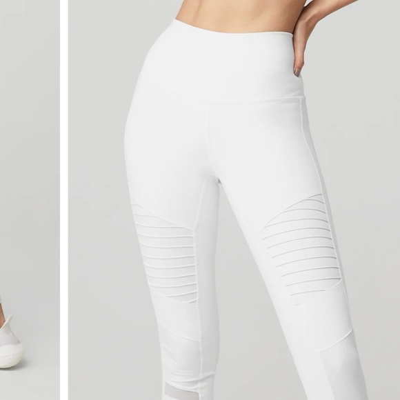 Alo white Moto leggings - Picture 2 of 10